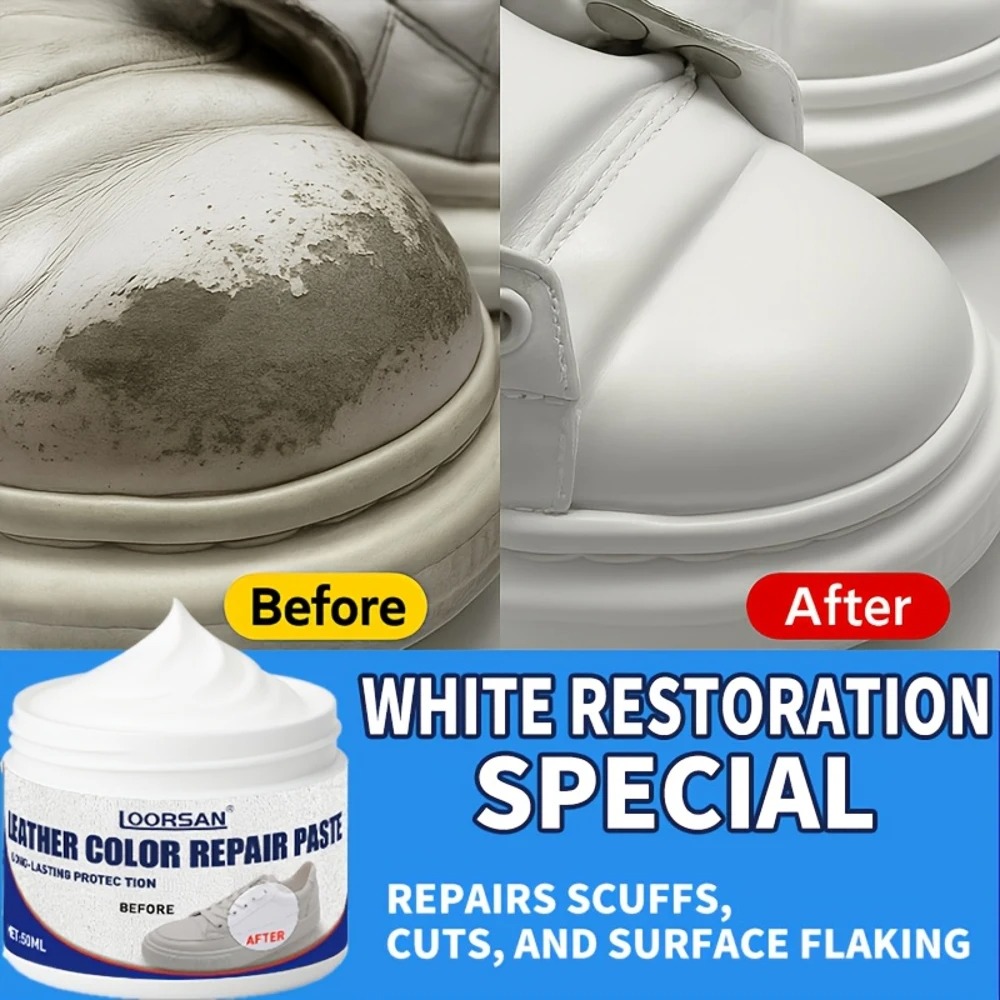 Sneaker Care Products - KJM White Leather Repair Cream –