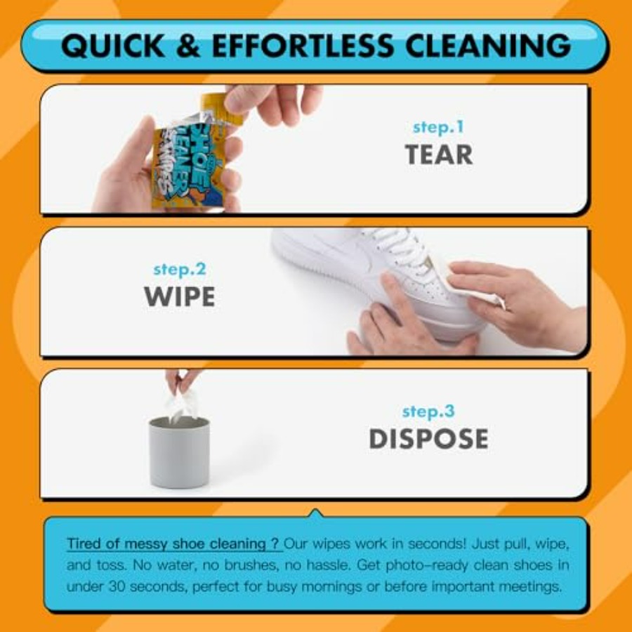 Shoe Cleaner Wipes, Shoe Clean – Sneaker Care Cleaner recenzja i cena