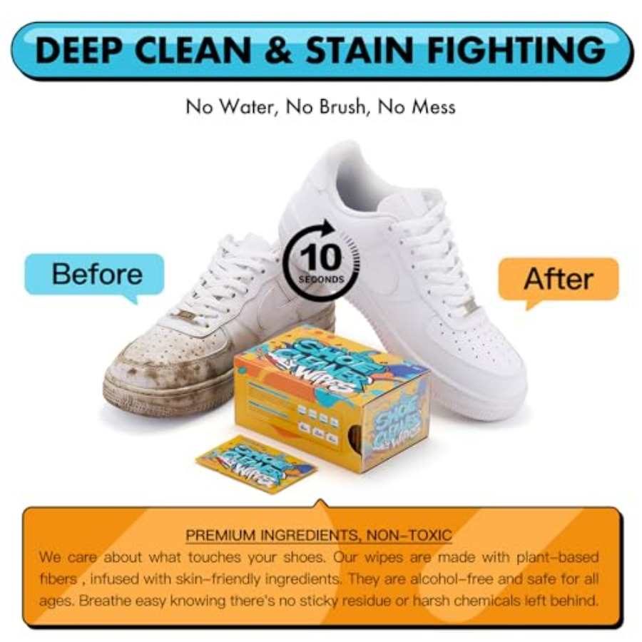 Shoe Cleaner Wipes, Shoe Clean – Sneaker Care Cleaner recenzja i cena