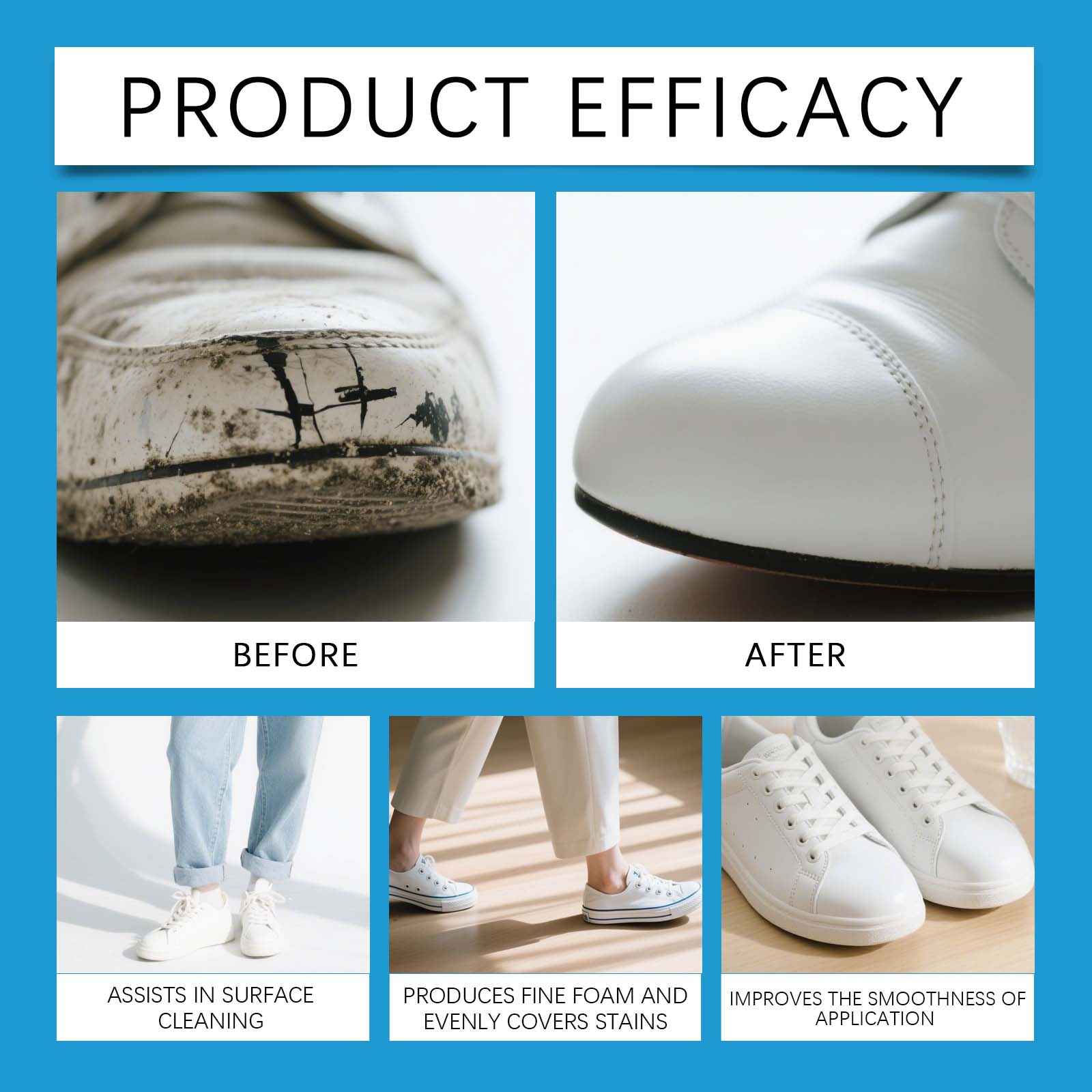 White Shoe Cleaner Cream Sneak – Sneaker Care Cleaner recenzja i cena