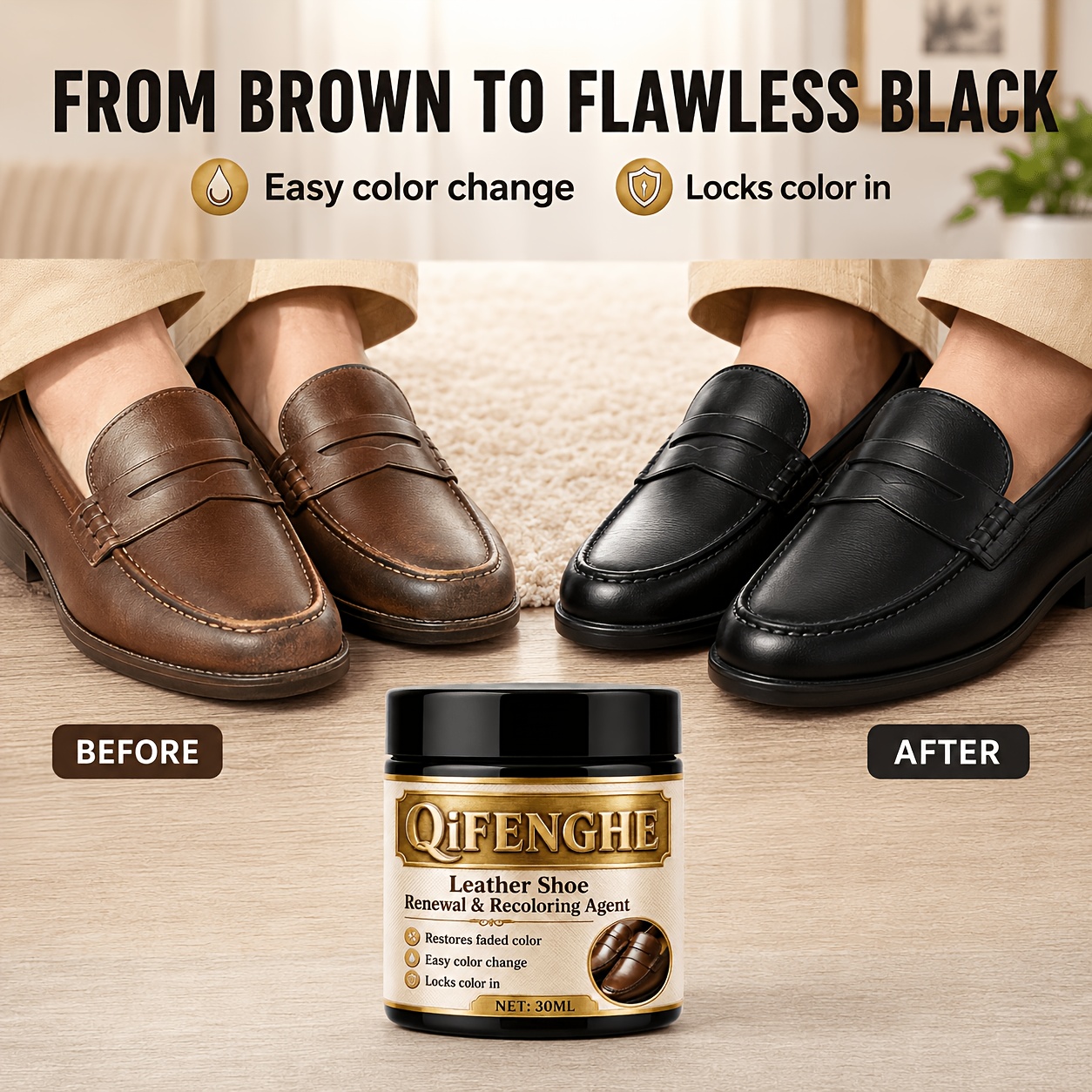 Leather Shoe Renewal Recolorin – Shoe Polish Cream recenzja i cena